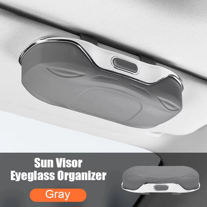 Car Sunglasses Holder Car Glasses Box Sun Visor ABS Storage Case Anti-Scratch Eyeglasses Protection Box Car Interior Accessories