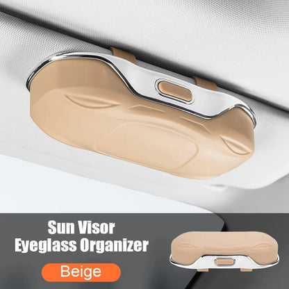 Car Sunglasses Holder Car Glasses Box Sun Visor ABS Storage Case Anti-Scratch Eyeglasses Protection Box Car Interior Accessories