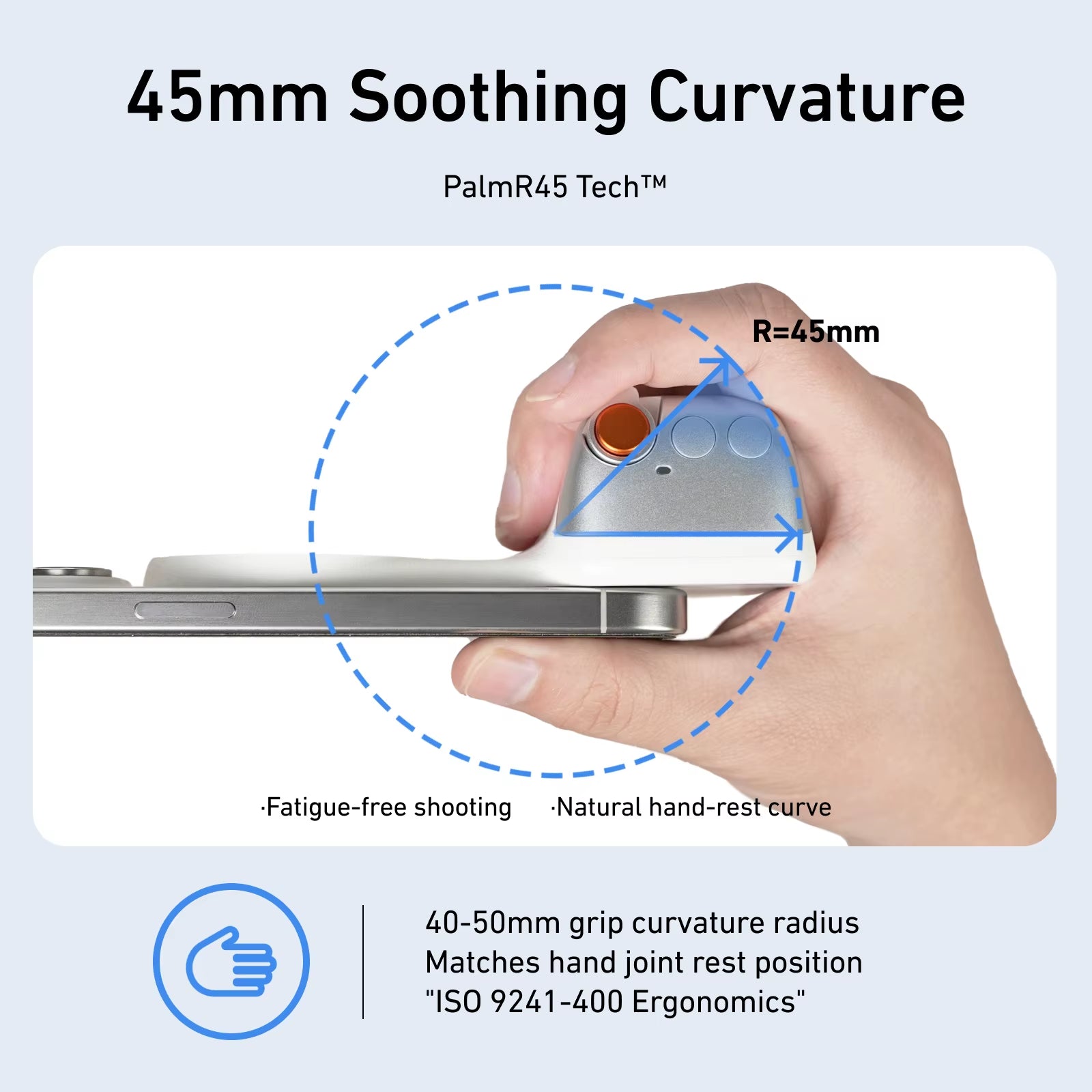 TELESIN Magnetic Phone Camera Shoot Hand Grip Phone Holder Shooting Aid Remote Control Handle for Iphone HUAWEI SAMSUNG Phone