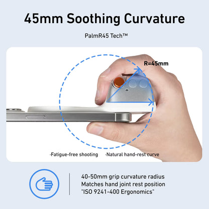 TELESIN Magnetic Phone Camera Shoot Hand Grip Phone Holder Shooting Aid Remote Control Handle for Iphone HUAWEI SAMSUNG Phone