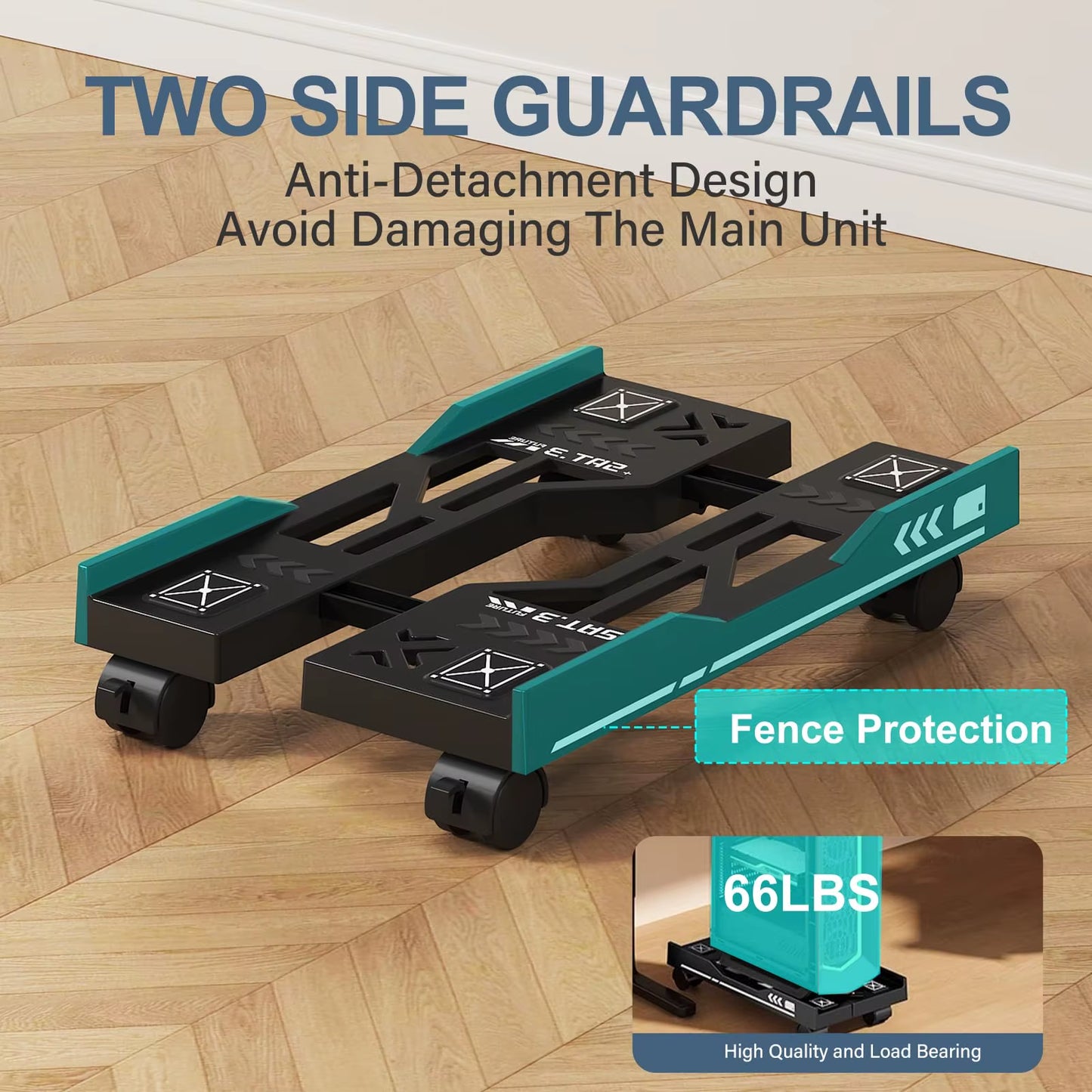 New CPU Stand Adjustable Bracket PC Holder Cart Mobile Computer Tower Stand with Rolling Caster Wheels Adjustable Desktop Stand
