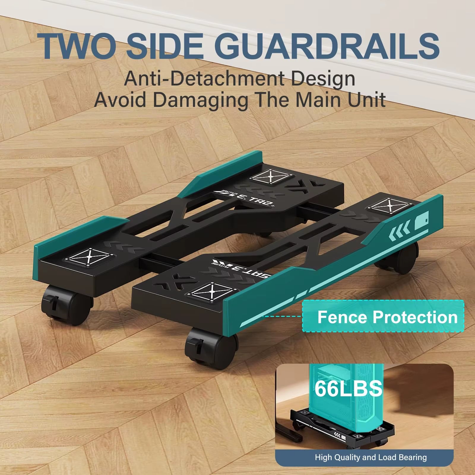 New CPU Stand Adjustable Bracket PC Holder Cart Mobile Computer Tower Stand with Rolling Caster Wheels Adjustable Desktop Stand