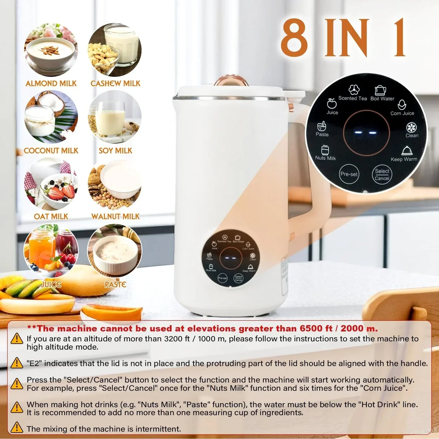 8-In-1 Nut Milk Maker (1000 Ml) - Nutriblend