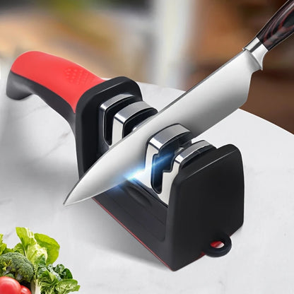 1Pc Professional Blade Sharpener, Tungsten Diamond Ceramic Sharpening System, No Assembly Required, Kitchen Sharpening Tool