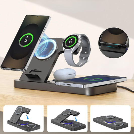 6 in 1 Magnetic Wireless Charger for Samsung Devices