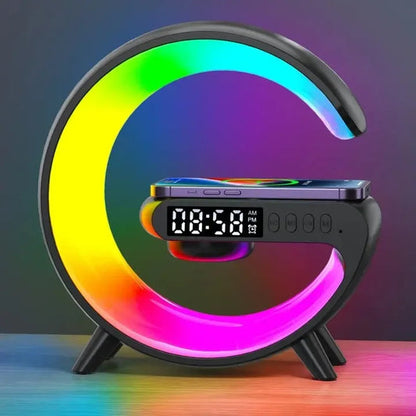 G Shaped LED Lamp Bluetooth Speaker Charger