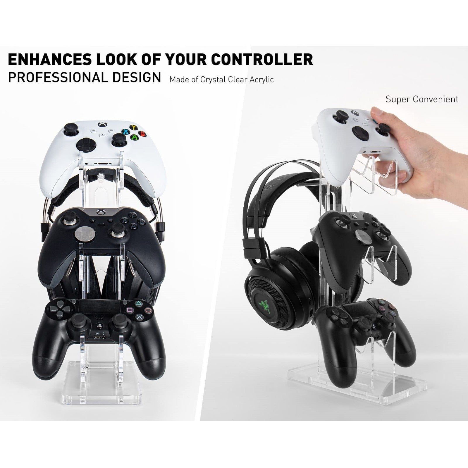 3-Tier Universal Controller Holder for Xbox Gaming Headset Switch,Nintend