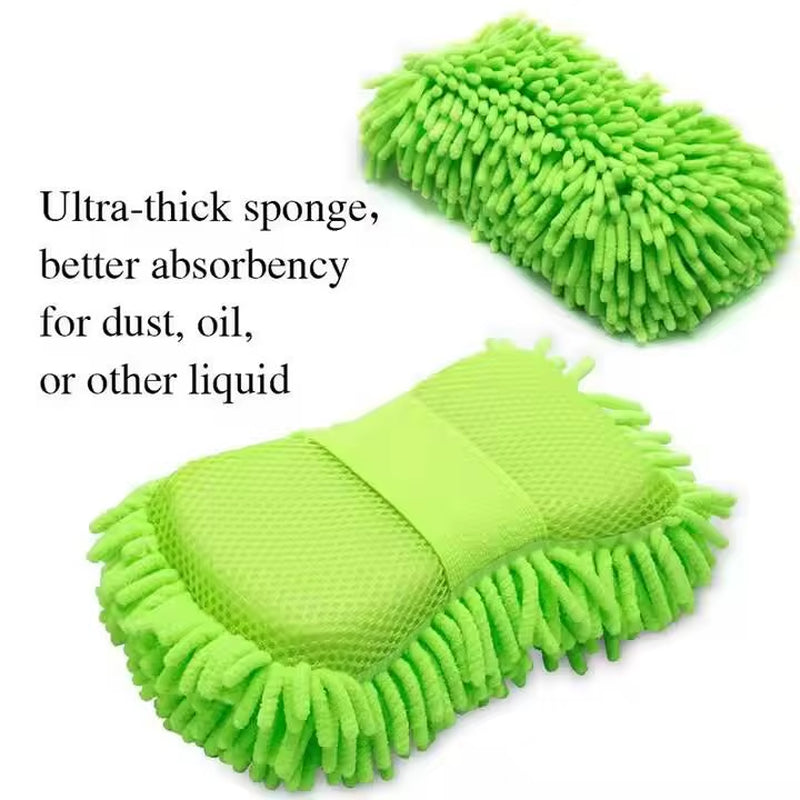 Chenille Car Wash Glove Microfiber Car Wash Sponge Care Washing Detailing Brush Pad Multifunction Glove Cleaning Tool