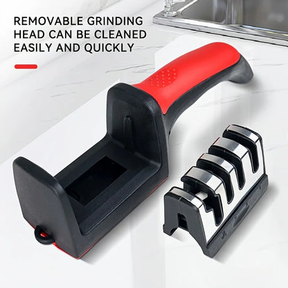 1Pc Professional Blade Sharpener, Tungsten Diamond Ceramic Sharpening System, No Assembly Required, Kitchen Sharpening Tool