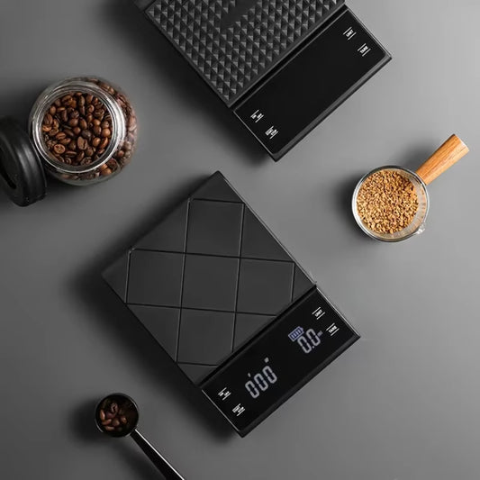 USB Charging Kitchen Coffee Scale with Timer LED Digital Oz/Ib/G Electronic Scale Household Kitchen Food Scale