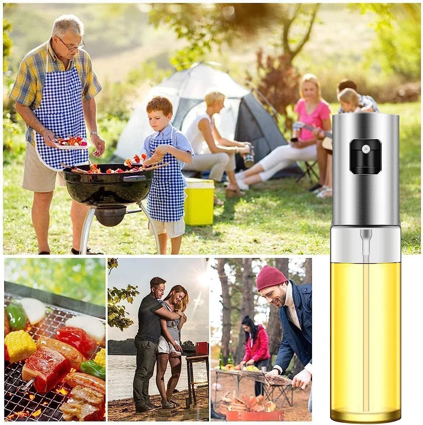 Oil Sprayer for Cooking, Olive Oil Sprayer Mister, 100Ml Olive Oil Spray Bottle, Olive Oil Spray for Salad, BBQ, Kitchen Baking, Roasting