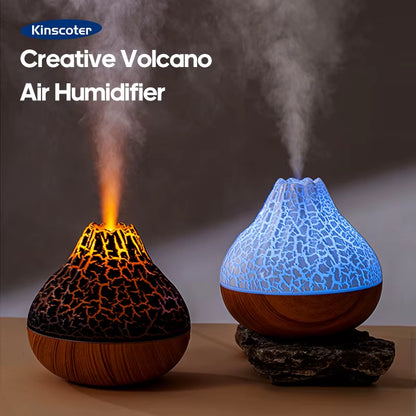 Creative Volcano Air Humidifier Desktop Electric USB Humidificadore Water Mist Diffuser Purifier Air Freshener