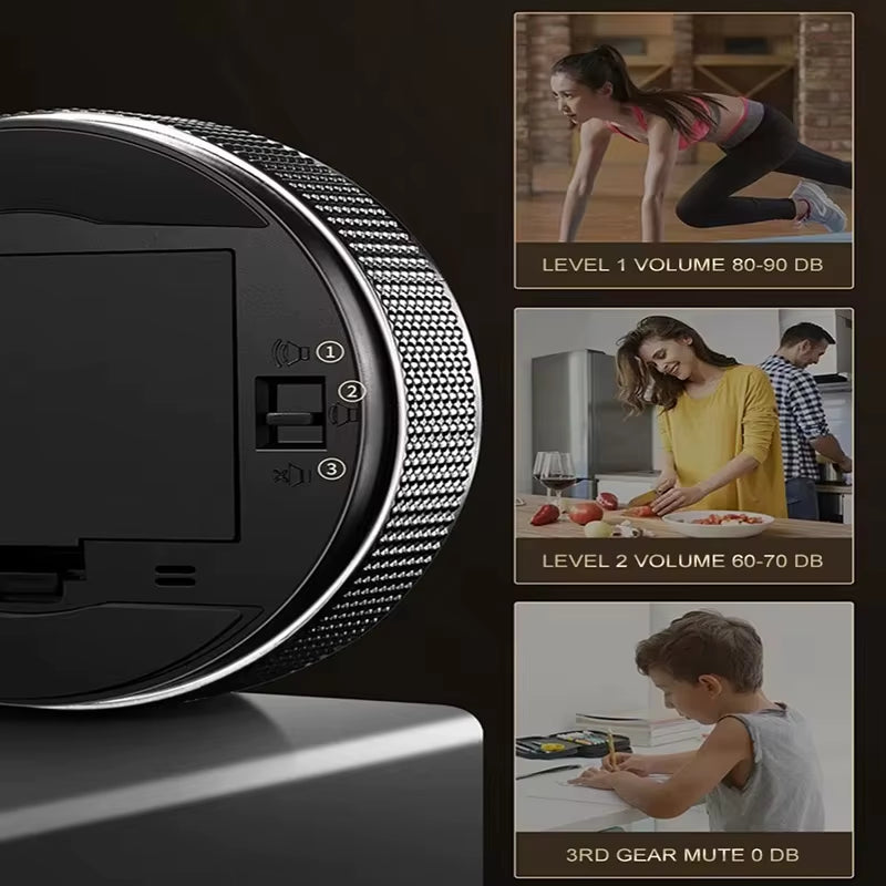 DINRGO Magnetic Kitchen Timer Digital Timer Manual Countdown Rotary Timer Mechanical Cooking Timer Cooking Shower Stopwatch