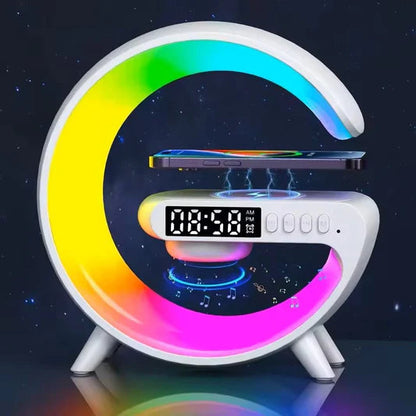 G Shaped LED Lamp Bluetooth Speaker Charger